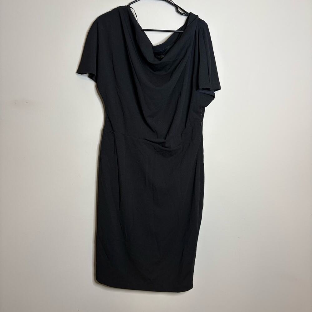 Alexia Admor NWOT Olivia Scuba Off the Shoulder Dress Black Size XL - Picture 4 of 9